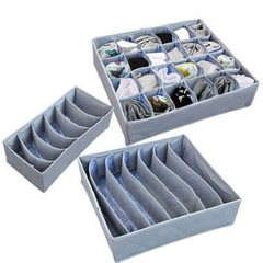 Storage box Bamboo charcoal three-piece set
